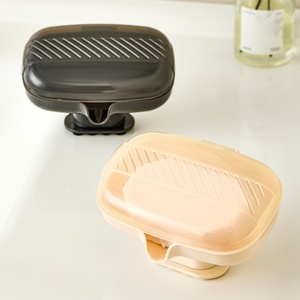 Jabonera Portátil de Plástico para Viajes, con Tapas Herméticas, Superficie Personalizable, Solución de Almacenamiento Impermeable para Baño - Product Image 1
