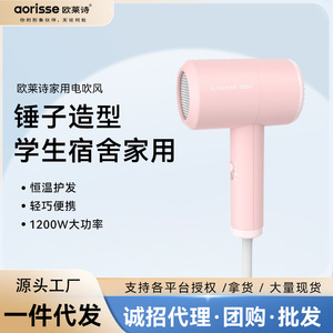 Kamin Hair Dryer Ac Motor Single Diffuser Compact Foldable Heat Protection For Home Dorm Hotel Gift - Product Image 5
