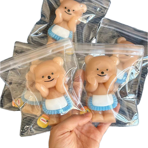 <b>Cute</b> Butter <b>Bear</b> Pinch Toy Soft Squeeze Decompression Toy Stress Relief Desktop Ornament Wholesale - Product Image 1