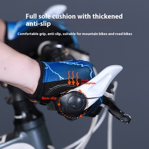 Vente flash - Gants de cyclisme d'hiver compatibles avec les écrans tactiles, isolés thermiquement, imperméables, antidérapants, réfléchissants, avec sangle réglable - Product Image 4