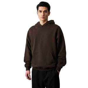 2026 Custom <b>Oversized</b> Heavyweight 100% Cotton <b>Hoodie</b> <b>for</b> <b>Men</b> Drop Shoulder Embroidered Technique <b>for</b> Winter - Product Image 1