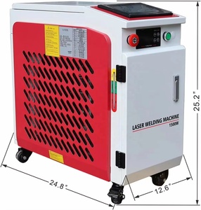 Machine de soudage laser à fibre intégrée 4-en-1 de 1 kW, 380 V, 6 axes, charge utile de 300 kg, laser portatif, alimentation automatique du fil de 10 m - Product Image 1