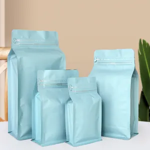 Bolsas de café de papel de aluminio con acabado mate de etiqueta privada 500g Doy Pack Embalaje de granos de café con válvula