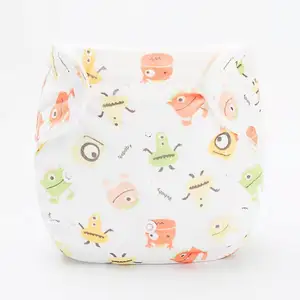 Wholesale online used washing cotton pocket diaper nappies aio best organic washable reusable baby cloth diaper with inserts