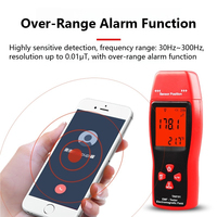 Penguji digital 0.01‑199μT 0.1‑1999mG portabel bertenaga baterai presisi tinggi untuk radiasi keamanan detektor EMF