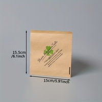Sac en papier kraft triangulaire plat enduit de cire, personnalisé et imprimé, pour sandwichs, gaufres, pains, kebabs et autres aliments