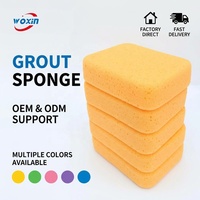 Woxin OEM Éponges de jointoiement professionnelles jaunes 25 densités pour carrelage, blocs de mousse de polyuréthane pour jointoiement, éponge de nettoyage de sols époxy