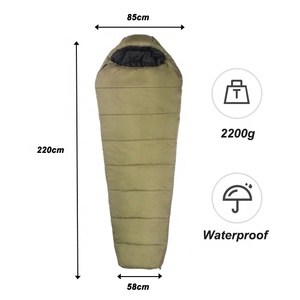<span class=keywords><strong>Sac</strong></span> de <span class=keywords><strong>couchage</strong></span> d'hiver imperméable pour l'extérieur, vente en gros OEM, vente chaude, couleur verte, -20, pour le camping, la randonnée, les voyages - Product Image 2