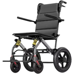 Portable Manual Foldable Aluminium Steel Wheelchair With Bedpan Medical Equipment Elderly Disabled People Rehabilitation Purpose - Product Image 1