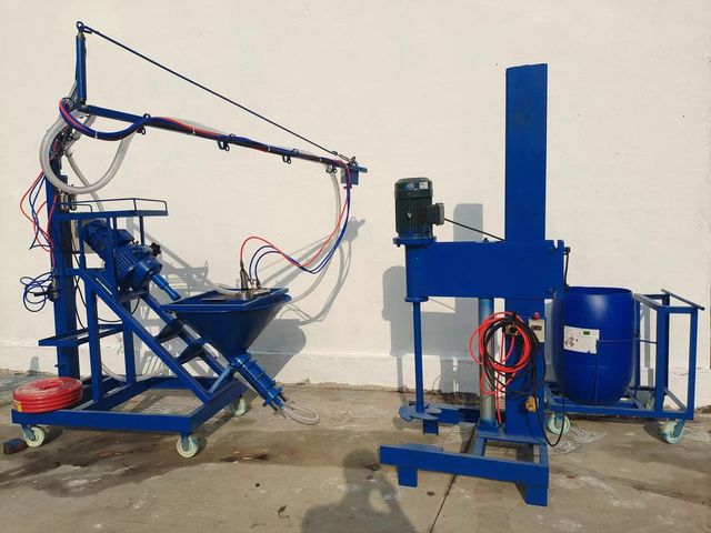 GRC Fiber Sprayer Landscape Structure Sprayer Mixer Cement Concrete Slurry Machine