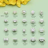 Perles entretoises en argent sterling S925 incrustées de CZ pour la fabrication de bijoux DIY (bracelets, colliers) – Vente en gros