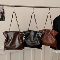 Sac fourre-tout tendance pour femme, collection hiver 2025, nouvelle texture avancée, style occidental, sac à bandoulière décontracté