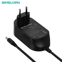 48W AC DC Güç Adaptörü Değiştirilebilir Fişli Masaüstü Güç Kaynağı LED Işık CCTV Kamera Router 24V LED Sürücü Adaptörü EU KR