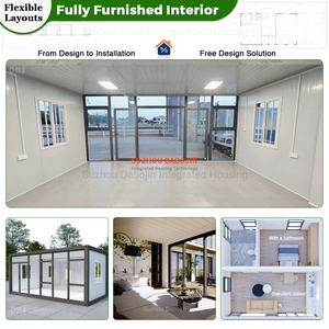 Bâtiment de luxe préfabriqué modulaire en conteneurs, bureau, hôtel temporaire, villa, en panneaux sandwich d'acier - Product Image 3