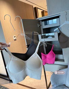 Qualità a buon mercato in tinta unita un pezzo beauty back pad con scollo a v Bralette senza fili avvolgente il petto fisso tazza senza soluzione di continuità del reggiseno superiore - Product Image 3