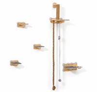 ROPECUBE Meubles muraux modernes pour chats, pour la maison et le bureau, tour d'escalade multi-niveaux, griffoir, hamac de repos