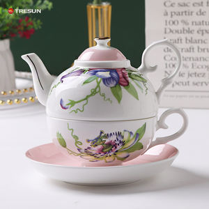 Royal Ceramic Floral Coffee <b>Pot</b> Luxury Modern <b>Tea</b> <b>Sets</b> <b>Tea</b> for One Porcelain Cup Saucer <b>Tea</b> <b>Pot</b> <b>Set</b> - Product Image 3