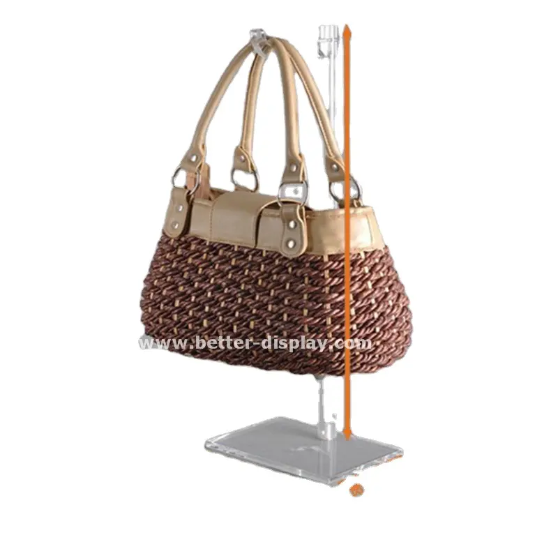 wholesale acrylic handbag hanger display stand