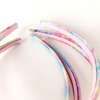 Bandeaux scintillants pour femmes et filles, imprimé de cœur, mignon, brillant, scintillants, coloré, arc-en-ciel, accessoires pour cheveux, nouvelle collection