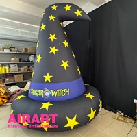 Nouveau ballon gonflable durable de chapeau magique de conception pour la décoration de toit de partie d'enfants