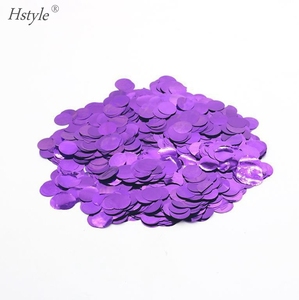 زينات حفل عيد ميلاد أول Hstyle ، 10 جم معدني ذهبي وفضي لحفل زفاف الطفل ، تفضل مناديل ورقية حلويات دائرية - Product Image 4