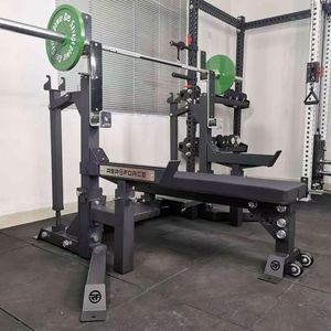 Professional Gym Competition Power Squat Rack Integrated Bench Chest Leg Back <b>Strength</b> <b>Training</b> Machine - Product Image 4