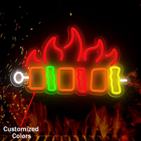 Enseigne LED néon personnalisable MH Sign, étanche IP67, pour restaurants BBQ, réunions de famille, utilisation intérieure/extérieure, DC 12V, silicone