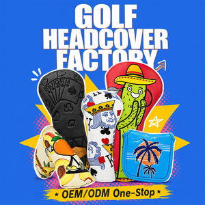 Luxury Fitted Leather Golf Headcover Elegant Cushioned Fairway Headcover Soft Touch High End Golf <b>Head</b> <b>Cover</b> - Product Image 1