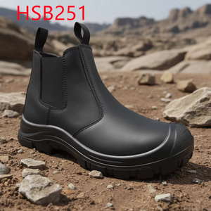 Chaussures de sécurité ZYF en cuir Crazy Horse haut de gamme pour la construction de tunnels, réparation de quais, avec bande élastique haute extensibilité, <span class=keywords><strong>bottes</strong></span> de travail pour hommes HSB009 - Product Image 4