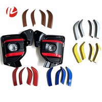 Garniture de phare antibrouillard LED modifiée pour Hiace Van KDH200 2014-2018, cache de phare antibrouillard LED, 4 pièces
