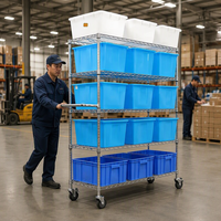 Nouvelle conception, rayonnages d'entrepôt 250 kg, rayonnages robustes, rayonnages de garage en acier chromé, rayonnages de stockage pour supermarché, rayonnages métalliques.