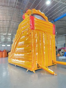 Thương mại phổ biến đá cẩm thạch màu xanh lá cây chuyển trượt <span class=keywords><strong>Inflatable</strong></span> PVC trượt nước trượt 'n' trượt với hồ bơi cho bên kinh doanh sử dụng - Product Image 4