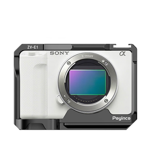 Cage pour caméra Poyinco JN-082 <span class=keywords><strong>ZV</strong></span> <span class=keywords><strong>E1</strong></span> avec griffe froide et plaque à dégagement rapide, en alliage d'aluminium, pour <span class=keywords><strong>ZV</strong></span>-<span class=keywords><strong>E1</strong></span> Noir - Product Image 1