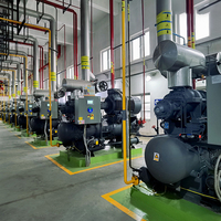 Unité de compresseur industriel haute efficacité grande capacité pour système de réfrigération à l'ammoniac avec composants principaux de pompe à engrenages