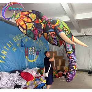 Costume de mascotte d'animal <span class=keywords><strong>gonflable</strong></span>, costume de tête d'éléphant <span class=keywords><strong>gonflable</strong></span> pour événement - Product Image 4