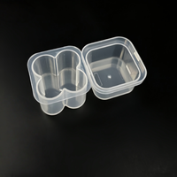 Boîte de rangement transparente en PP avec couvercle à fermeture sécurisée, résistante aux produits chimiques, vente en gros, OEM, haute qualité pour essences biologiques