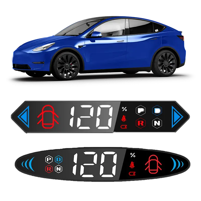 สําหรับ Tesla รุ่น 3 Y ที่ขายดีที่สุด OEM มัลติฟังก์ชั่นมาตรวัดความเร็วแบบดิจิตอลเกจจอแสดงผลความเร็ว