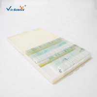 Educational Supplies 76 Kinds Glass Microscope Slides Teaching Resources for Microscopes