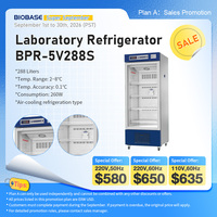 Réfrigérateur de laboratoire BIOBASE 288L, réfrigérateur à vaccins, haute précision de température, réfrigérateur médical pour usage en laboratoire
