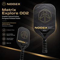 Raquette de pickleball NODEX USAPA légère en carbone avec revêtement anti-friction sans bordure personnalisée