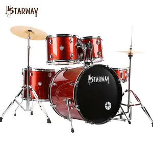 Starway entry level del tamburo di jazz set strumento musicale acustico drum kit per principianti dei capretti dei bambini