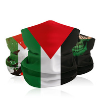 Bandana imprimé de créateur sans couture drapeau de la Palestine écharpe drapeau national pour la poussière, l'extérieur et le sport vente en gros de produits bon marché