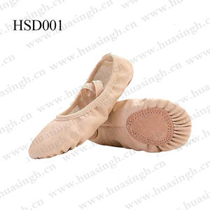HY, Chaussons <span class=keywords><strong>de</strong></span> ballet pour filles, en cuir véritable, mignons, populaires aux États-Unis, multicolores, avec ceinture élastique <span class=keywords><strong>de</strong></span> qualité, <span class=keywords><strong>chaussures</strong></span> <span class=keywords><strong>de</strong></span> <span class=keywords><strong>danse</strong></span> HSD001 - Product Image 3