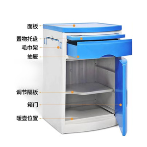 Dansong Nursing Cabinet Thickened Abs Stainless Steel Top With <b>Wheels</b> For Hospital Ward Beauty Salon - Product Image 1