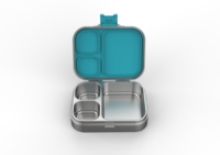 Boîte à bento en acier inoxydable écologique avec 3 compartiments Boîte à lunch étanche pour le travail de voyage Conteneur alimentaire chauffant