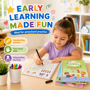 Juego <span class=keywords><strong>de</strong></span> 4 Cuadernos <span class=keywords><strong>de</strong></span> Práctica <span class=keywords><strong>de</strong></span> Escritura con Ranuras para 5 Idiomas, con Bolígrafo, 5 Recambios y Agarre para Árabe, Inglés, Francés, Español y Ruso - Product Image 5
