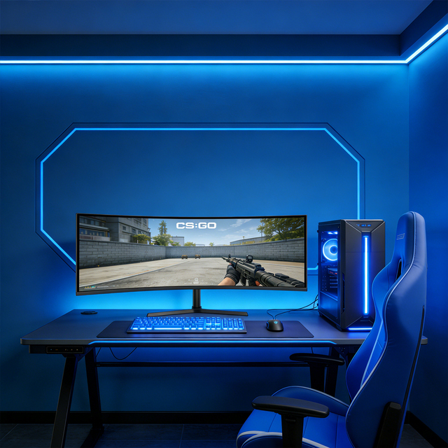 Wholesale 34-Inch Ultra-Wide 21:9 Curved Gaming Monitor 180Hz Refresh Rate for Desktop Use-High Definition Esport Specialized