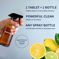 Tablettes de nettoyage écologiques personnalisées avec logo OEM, nettoyant multi-usages effervescent biodégradable, recharge en vrac, vente en gros pour le nettoyage ménager