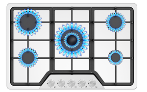 Custom ALL all'ingrosso 5 cinque cina fornelli a <span class=keywords><strong>Gas</strong></span> <span class=keywords><strong>Gas</strong></span> fornelli fornelli a <span class=keywords><strong>Gas</strong></span> fornello a <span class=keywords><strong>Gas</strong></span> Wok bruciatore 760mm elettrodomestici da incasso cucina casa - Product Image 2