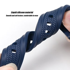 Bracelets de <span class=keywords><strong>montre</strong></span> en caoutchouc de <span class=keywords><strong>silicone</strong></span> de 20 mm et 22 mm avec boucle brossée, <span class=keywords><strong>bracelet</strong></span> de <span class=keywords><strong>montre</strong></span> coloré orange - Product Image 3